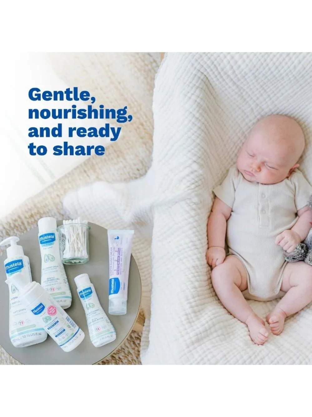 Newborn Baby Skincare Gift Set - Natural Plant-Based Bath Essentials - 5 Items